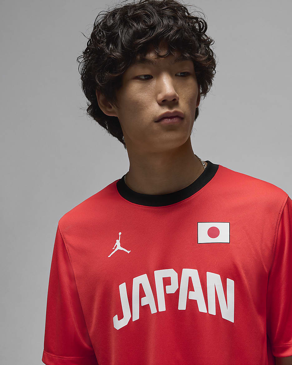 Japan Men s Jordan Dri FIT ADV Basketball Warm Up Shirt
